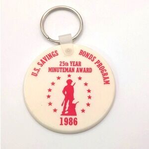 Vintage 1986 RCA Missile Radar Division Moorestown NJ Keychain Cold War